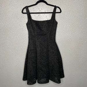 Guess Black Lace Skater Dress with Straps